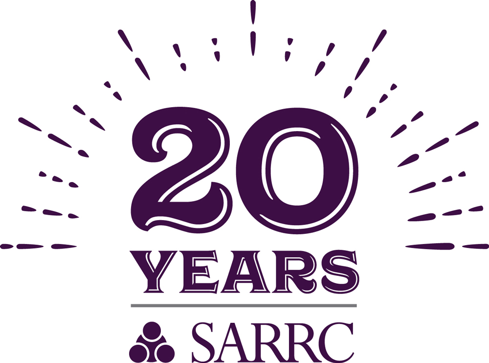 SARRC 20 Year Anniversary logo