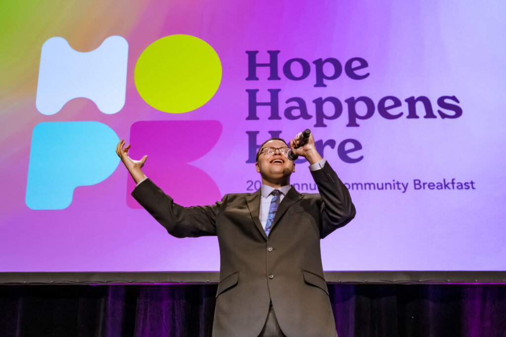 Cameron Nelson culminates the event with an inspiring rendition of A Million Dreams